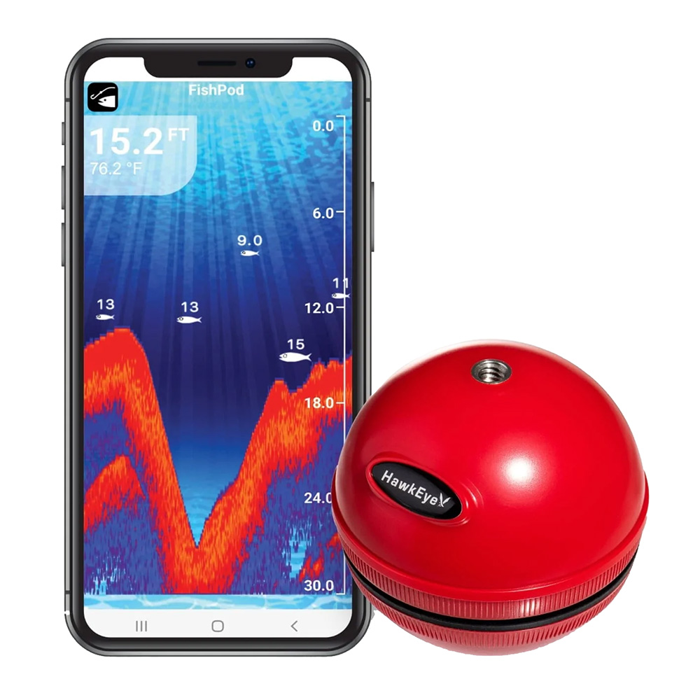 HawkEye FishPod® 5X Bluetooth Fishfinder, made by HawkEye - FP5X HawkEye FishPod® 5X Bluetooth Fishfinder, made by HawkEye - FP5X