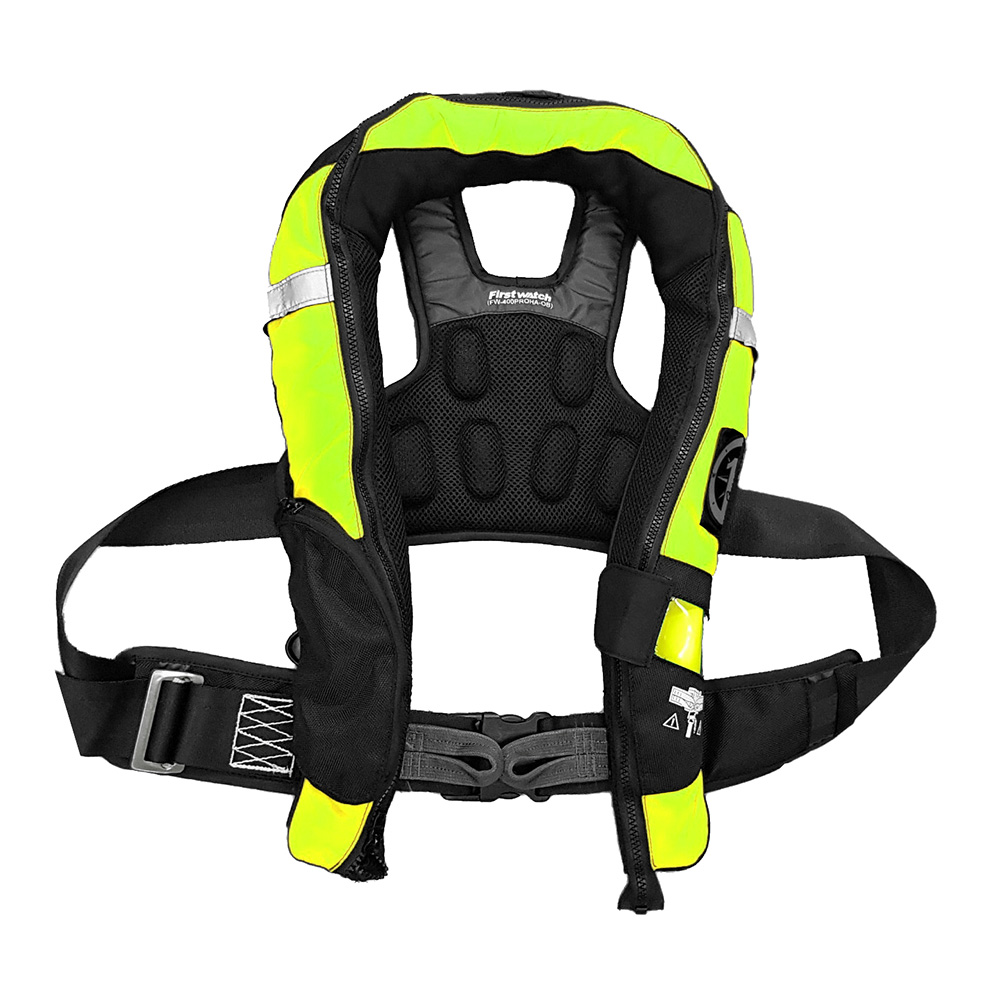 First Watch FW-40PRO Ergo Auto Inflatable PFD - Hi-Vis Yellow, made by First Watch - FW-40PROA-HV First Watch FW-40PRO Ergo Auto Inflatable PFD - Hi-Vis Yellow, made by First Watch - FW-40PROA-HV