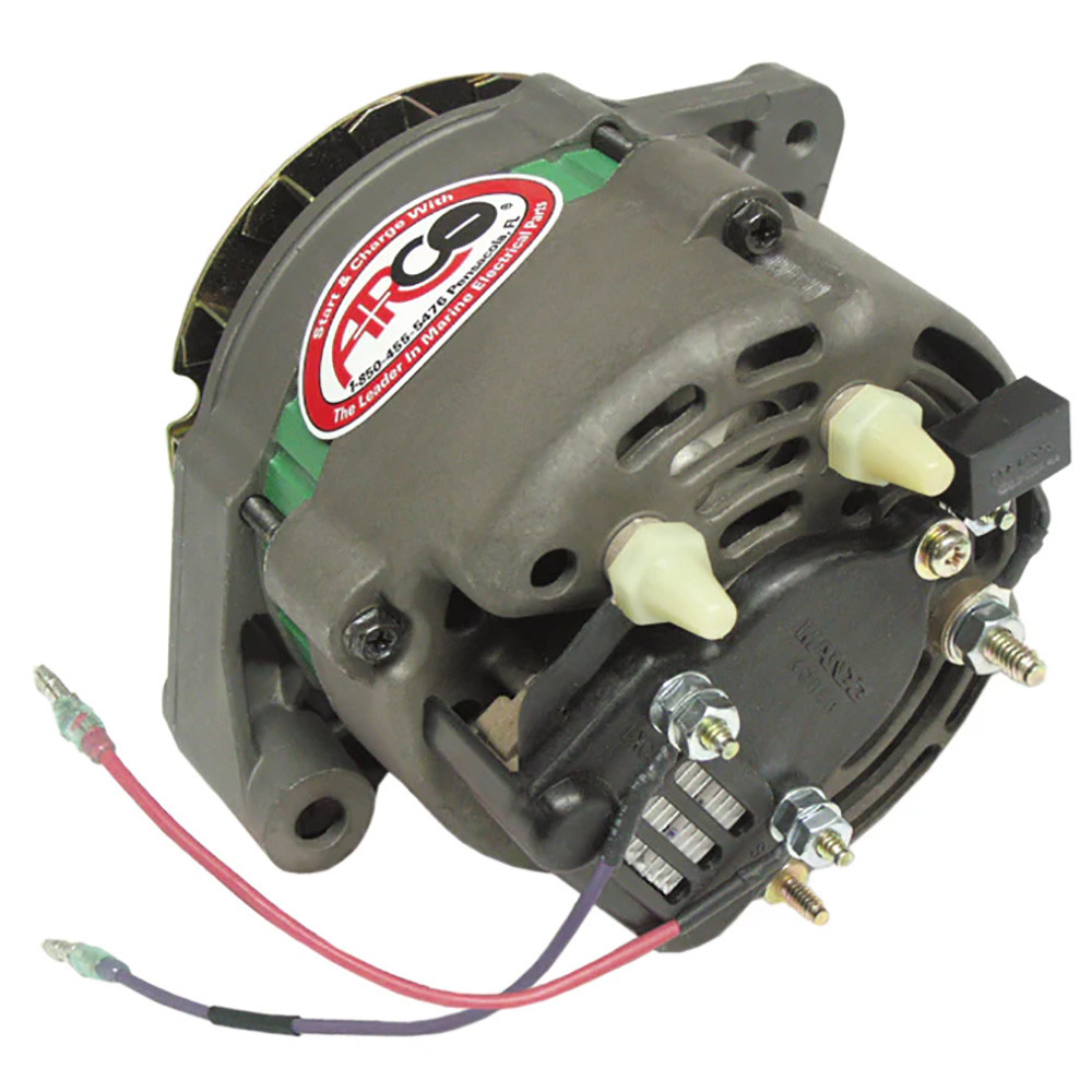 ARCO Marine Premium Replacement Alternator w/Multi-Groove Serpentine Pulley - 12V & 65A, made by ARCO MARINE - 60060 ARCO Marine Premium Replacement Alternator w/Multi-Groove Serpentine Pulley - 12V & 65A, made by ARCO MARINE - 60060