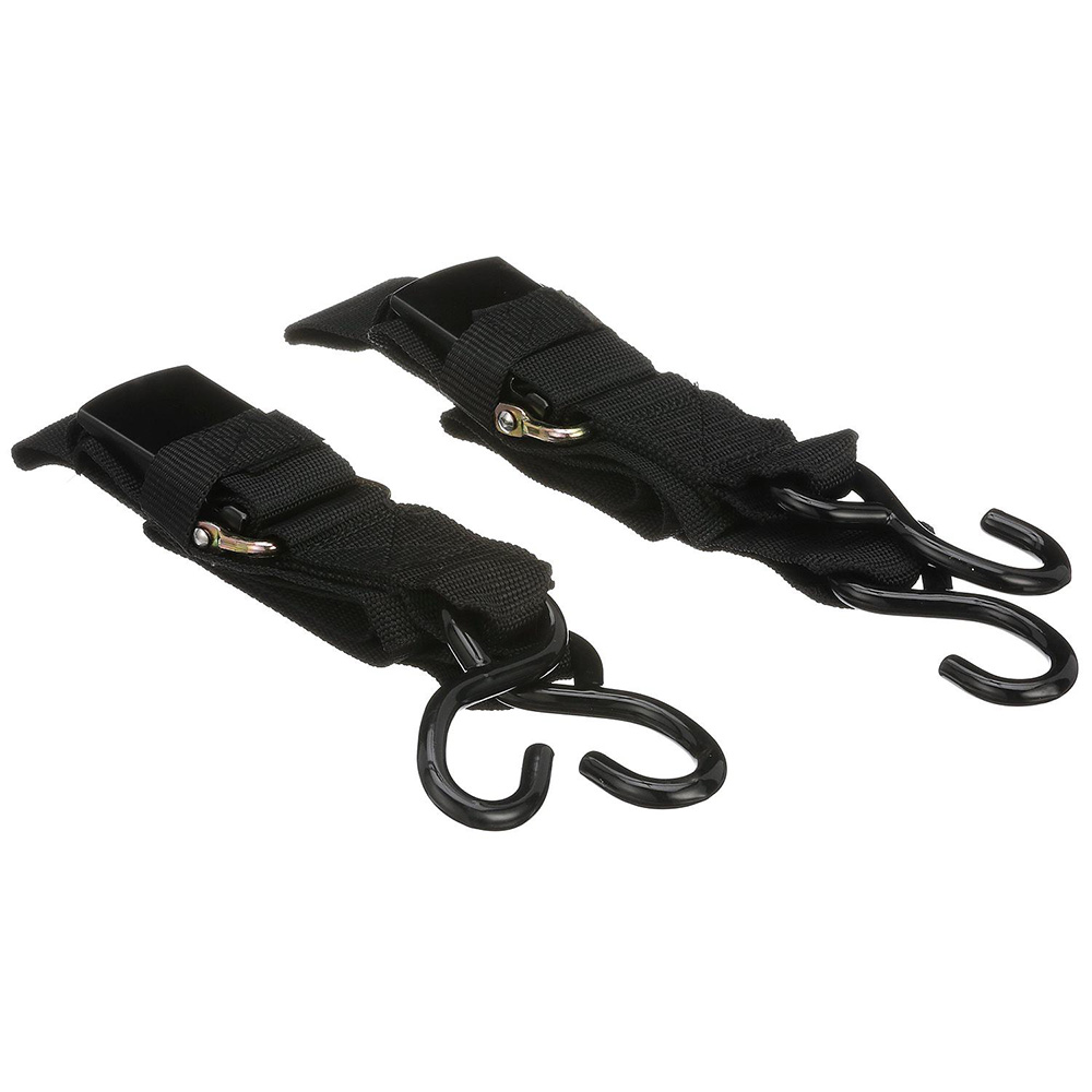 Attwood Quick-Release Transom Tie-Down Straps 2" x 4' Pair, made by Attwood Marine - 15232-7 Attwood Quick-Release Transom Tie-Down Straps 2" x 4' Pair, made by Attwood Marine - 15232-7