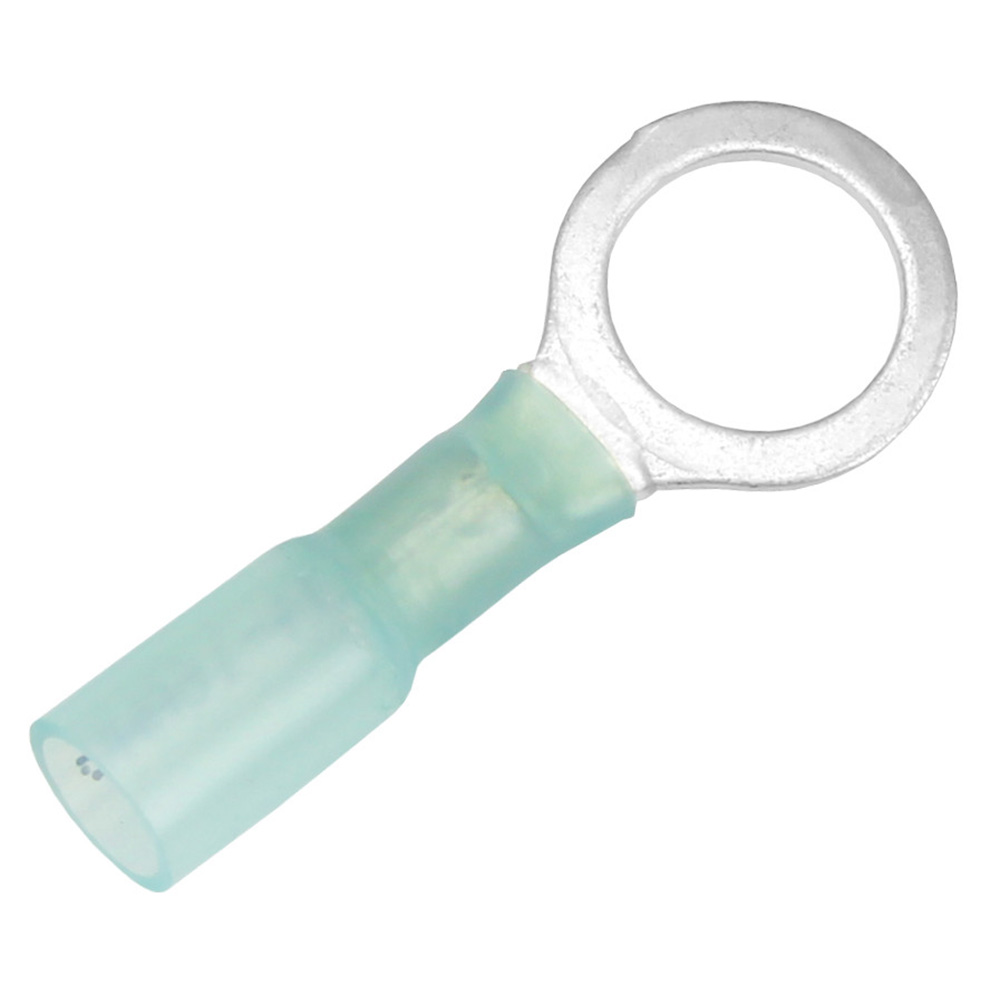 Pacer 16-14 AWG Heat Shrink Ring Terminal - 3/8" Stud Size - 100 Pack, made by Pacer Group - TE14-38R-100 Pacer 16-14 AWG Heat Shrink Ring Terminal - 3/8" Stud Size - 100 Pack, made by Pacer Group - TE14-38R-100