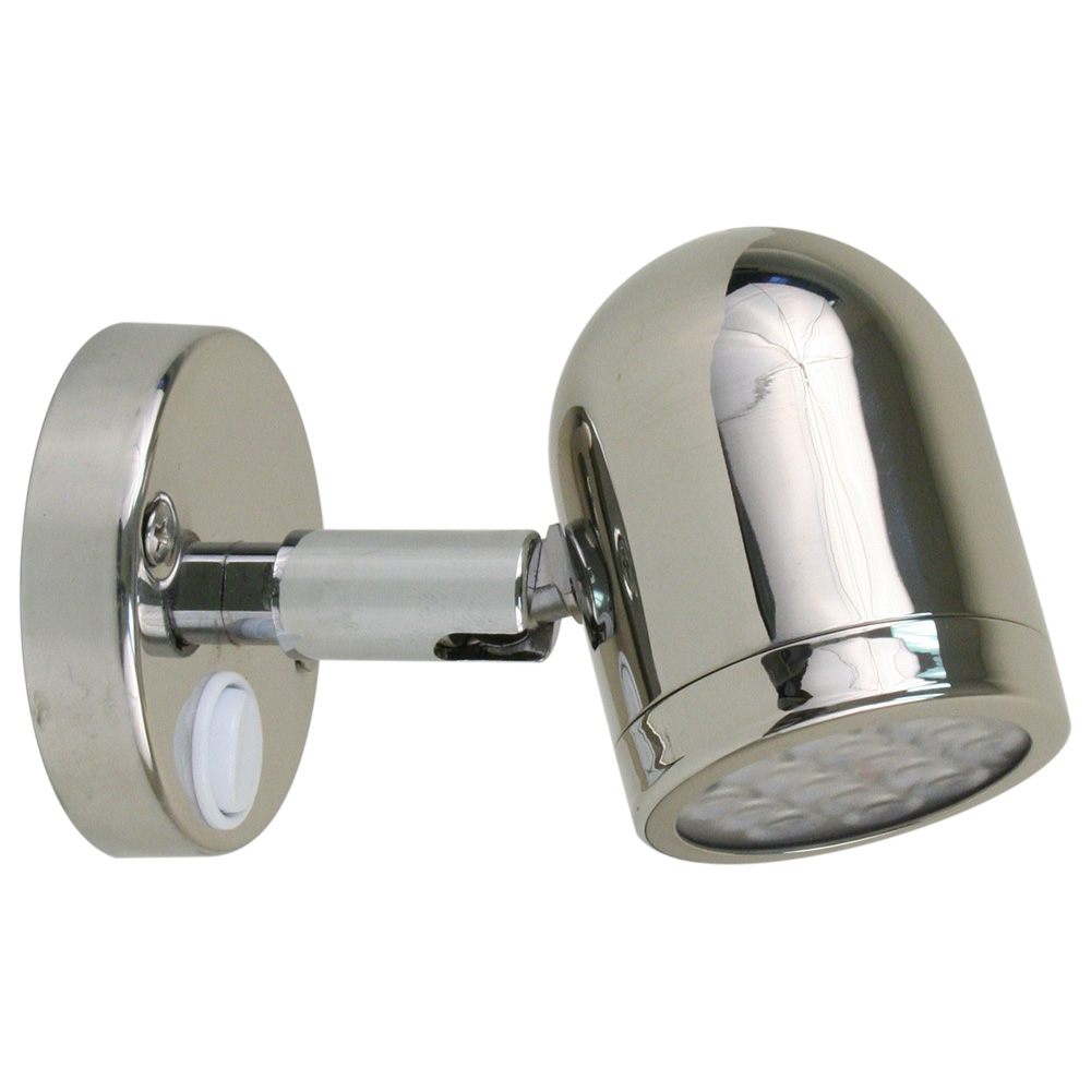 Scandvik LED 304 Stainless Steel LED Reading Light - 8-30V, made by Scandvik - 19053P Scandvik LED 304 Stainless Steel LED Reading Light - 8-30V, made by Scandvik - 19053P