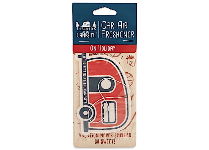 Life Is Better At The Campsite Air Freshener On Holiday, made by Camco - 53364 Life Is Better At The Campsite Air Freshener On Holiday, made by Camco - 53364