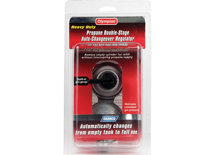 Propane Double-Stage Auto-Changeover Regulator, made by Camco - 59005 Propane Double-Stage Auto-Changeover Regulator, made by Camco - 59005