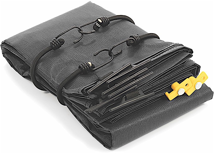 Rv Awning Shade Kit 54inx 180in Black Bilingual, made by Camco - 51455 Rv Awning Shade Kit 54inx 180in Black Bilingual, made by Camco - 51455