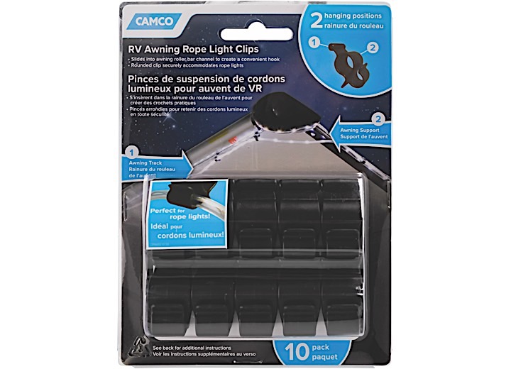 Awning Clip For Rope Lights, made by Camco - 42708 Awning Clip For Rope Lights, made by Camco - 42708