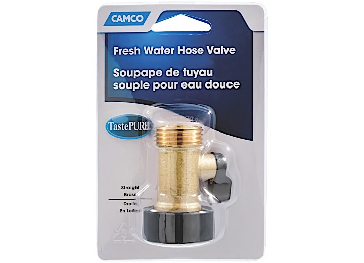 Fresh Water Hose Valve Straight Brass Llc, made by Camco - 20223 Fresh Water Hose Valve Straight Brass Llc, made by Camco - 20223