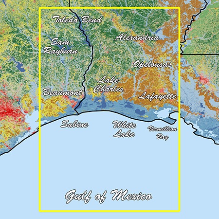 Garmin Louisiana West Standard Mapping Professional, made by Garmin - 010-C1173-00 Garmin Louisiana West Standard Mapping Professional, made by Garmin - 010-C1173-00