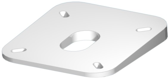 Seaview 4deg Wedge For Hardtop Fit Most 18""2kw Domes, made by Seaview - RW41