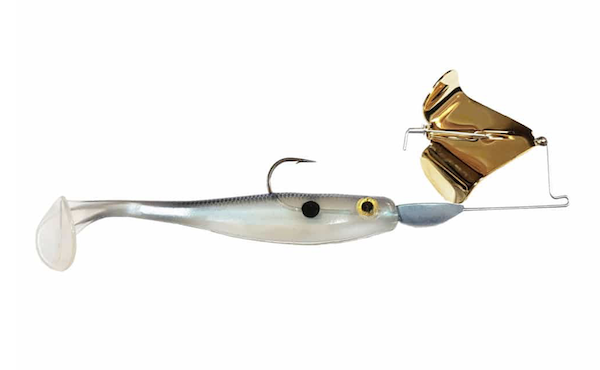 Big Bite 3/8oz Suicide Shad Buzz Gld/blu, made by Big Bite Baits - SSBUZZ38-03