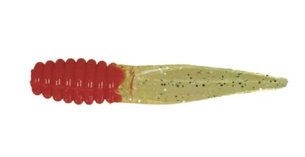 Garland 2" Slab Slayer Red/chtsilv, made by Gene Larew Baits - BG2SS1809