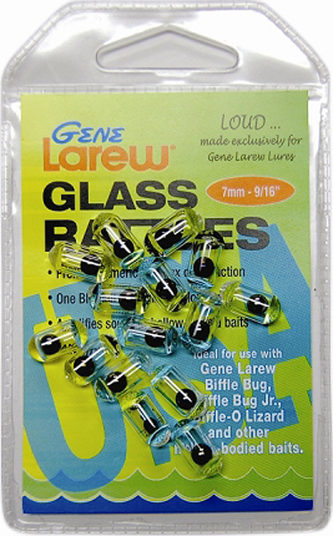 Larew Glass Bass Rattles 15pk, made by Gene Larew Baits - GL7M916RT1