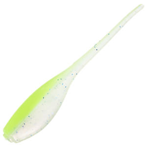 Garland 2" Baby Shad 18bg Ice Out, made by Gene Larew Baits - BGBS326-18
