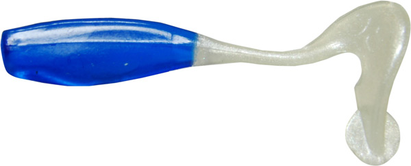 Garland 2.5' Stroller 12bg Blue/wht, made by Gene Larew Baits - BGSR1716-12