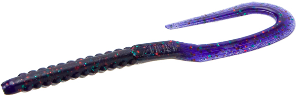 Zoom 6" U-tale Worm 20bg-junebg Red, made by Zoom Baits - 001-177