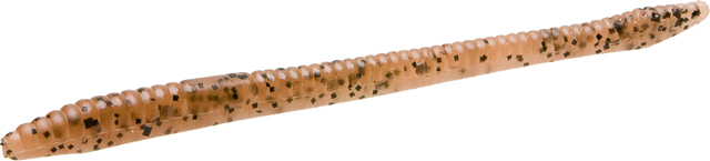 Zoom 43/4 Finesse Worm Pumpkin, made by Zoom Baits - 004-13