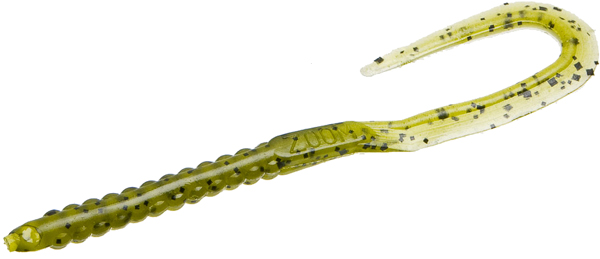 Zoom 6" U-tale Worm 20bg-watermelon, made by Zoom Baits - 001-19