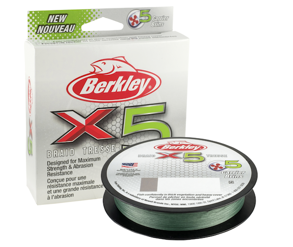 Berk X5 Braid 165yd Lo Vis Grn 15#, made by Berkley - 1486714 Berk X5 Braid 165yd Lo Vis Grn 15#, made by Berkley - 1486714