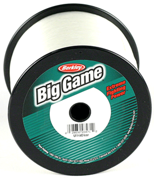 Berk Big Game 1/4# Clr 60# 235yds, made by Berkley - BGQS60C-15 Berk Big Game 1/4# Clr 60# 235yds, made by Berkley - BGQS60C-15