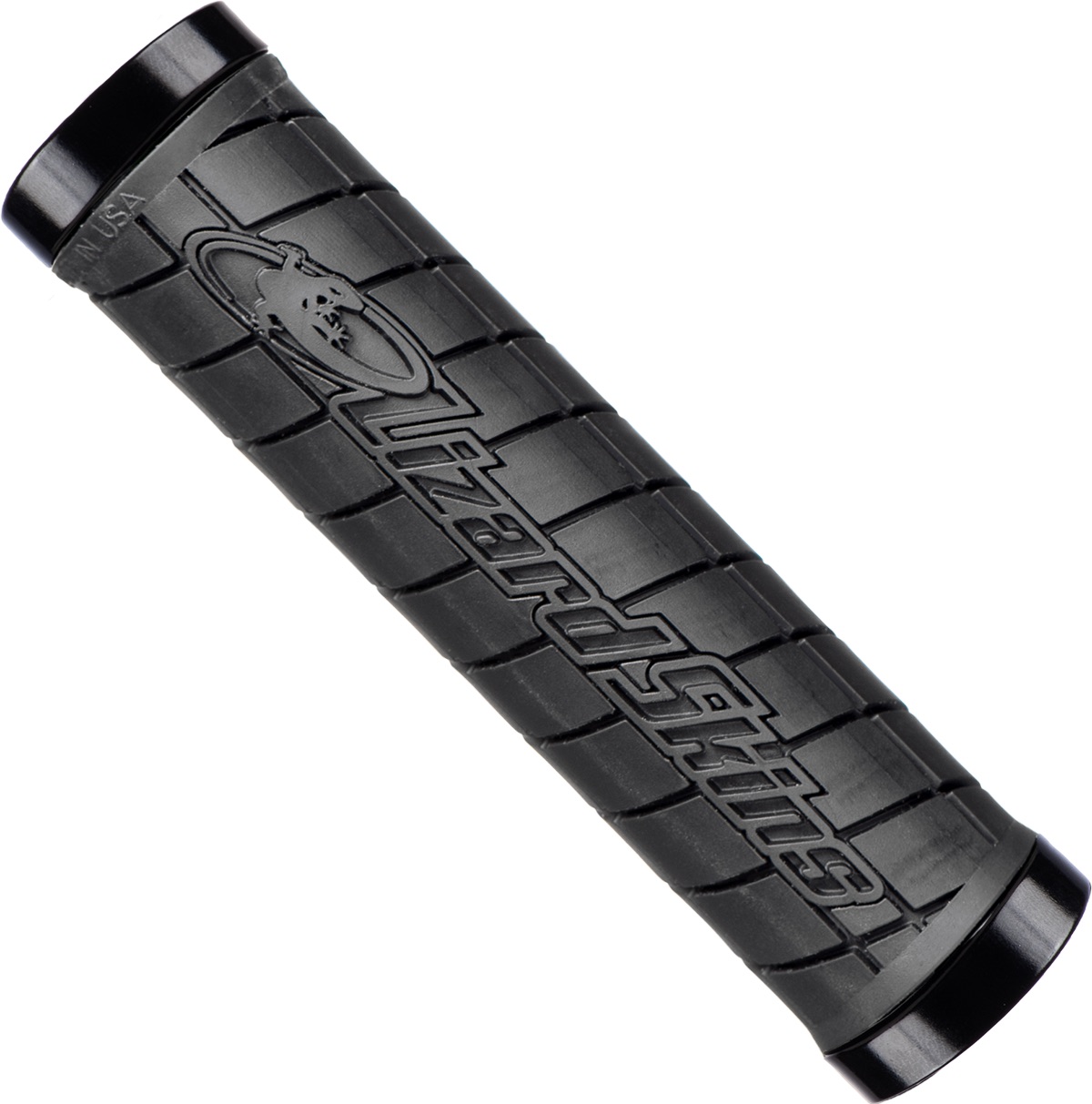 Lizard Skins Dual-Sided Lock-On Logo - Black, made by Lizard Skins - Lizard Skins Dual-Sided Lock-On Logo - Black, made by Lizard Skins -