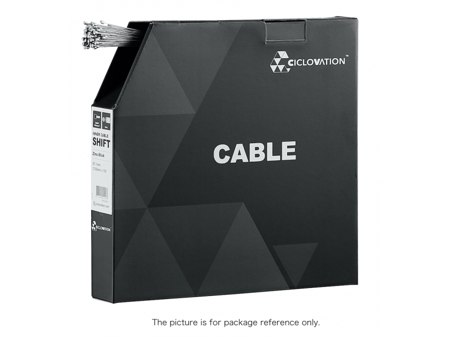 Ciclovation Mountain Brake Cable Shimano/SRAM System (Box of 100) Zinc-Slick 1700mm, made by Ciclovation - Ciclovation Mountain Brake Cable Shimano/SRAM System (Box of 100) Zinc-Slick 1700mm, made by Ciclovation -