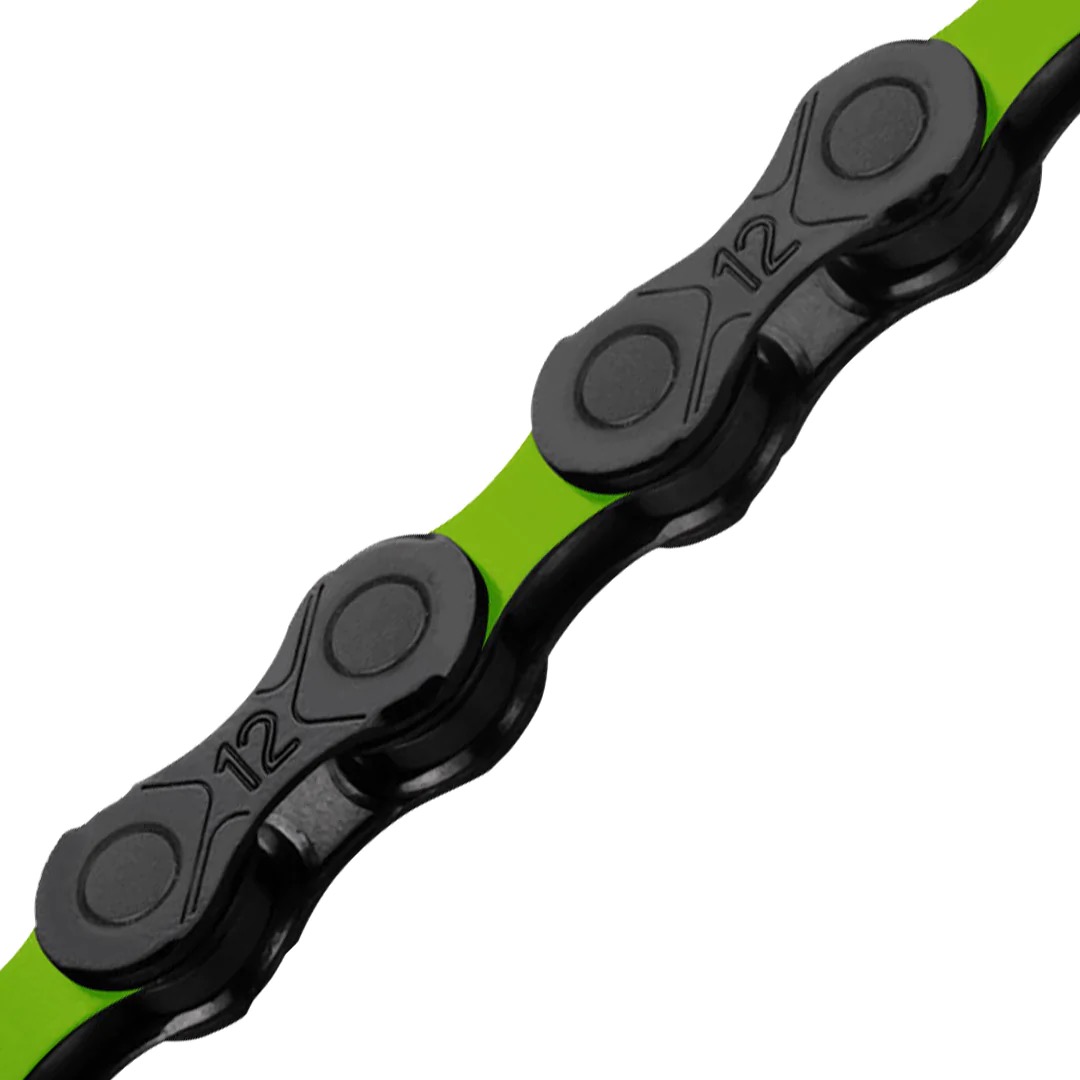 KMC DLC 12 Speed 126L Chain Green, made by KMC Chain - KMC DLC 12 Speed 126L Chain Green, made by KMC Chain -