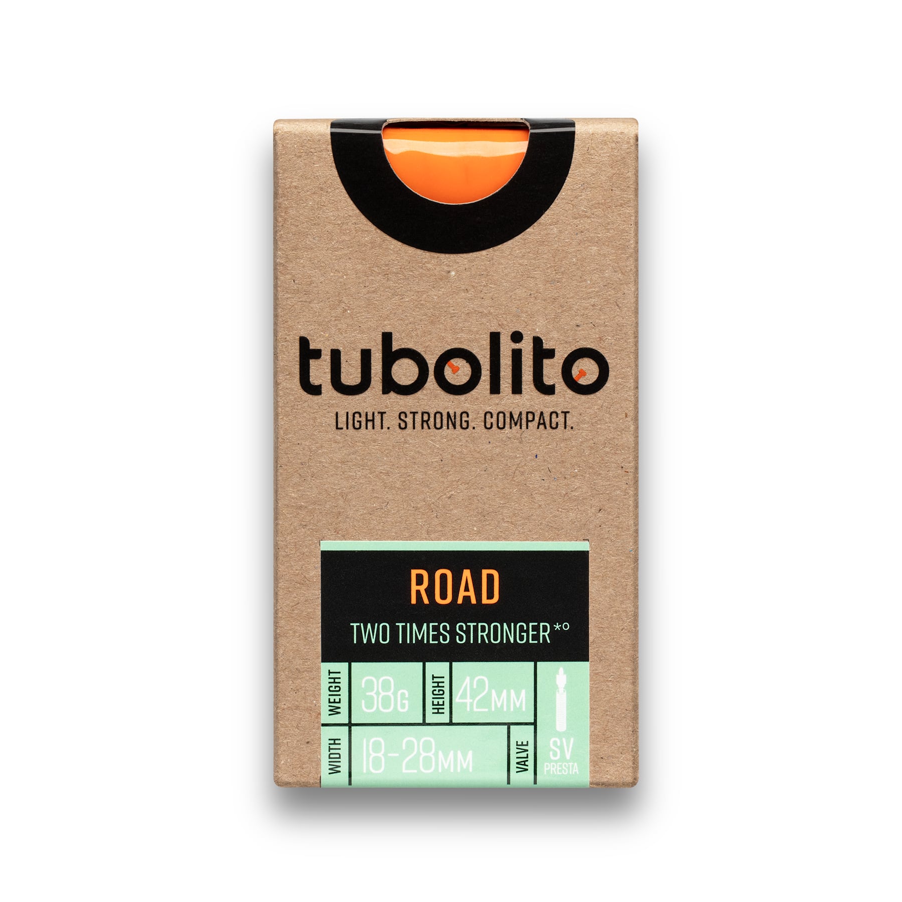 Tubolito Tubo ROAD 700C 18-28mm Tube 60mm SV, made by Tubolito - Tubolito Tubo ROAD 700C 18-28mm Tube 60mm SV, made by Tubolito -