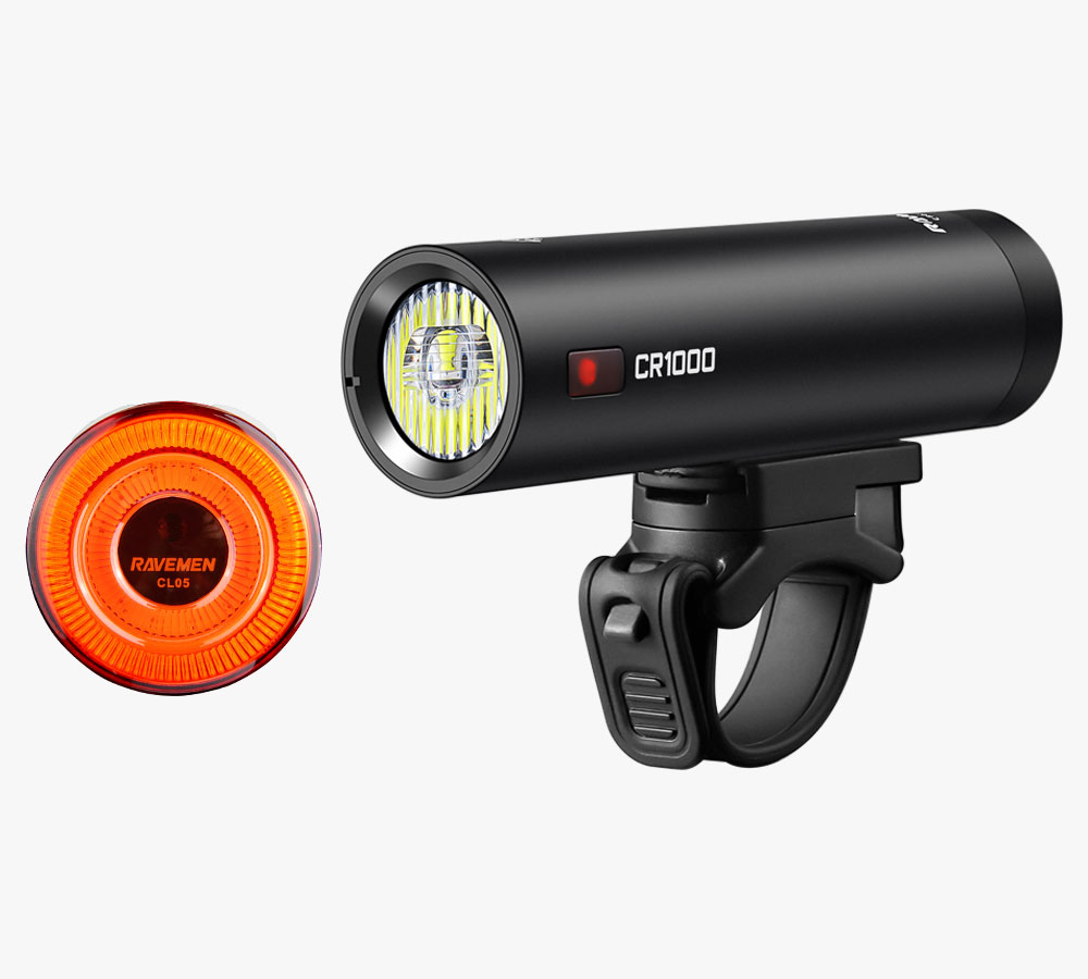 Ravemen LS20 Light Set CR1000 + CL05, made by Ravemen - Ravemen LS20 Light Set CR1000 + CL05, made by Ravemen -