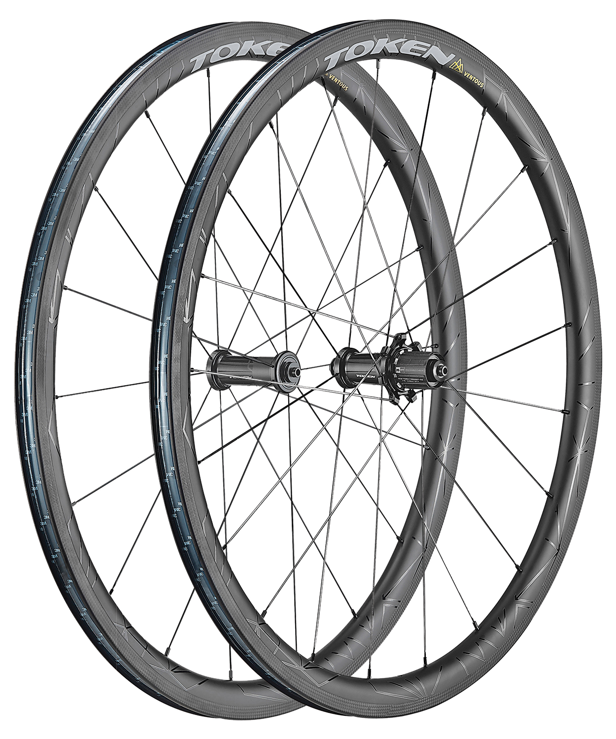 Token Ventous Rim 36mm Carbon Tubeless Road Racing Wheelset SRAM XDR SRAM XDR, made by Token -