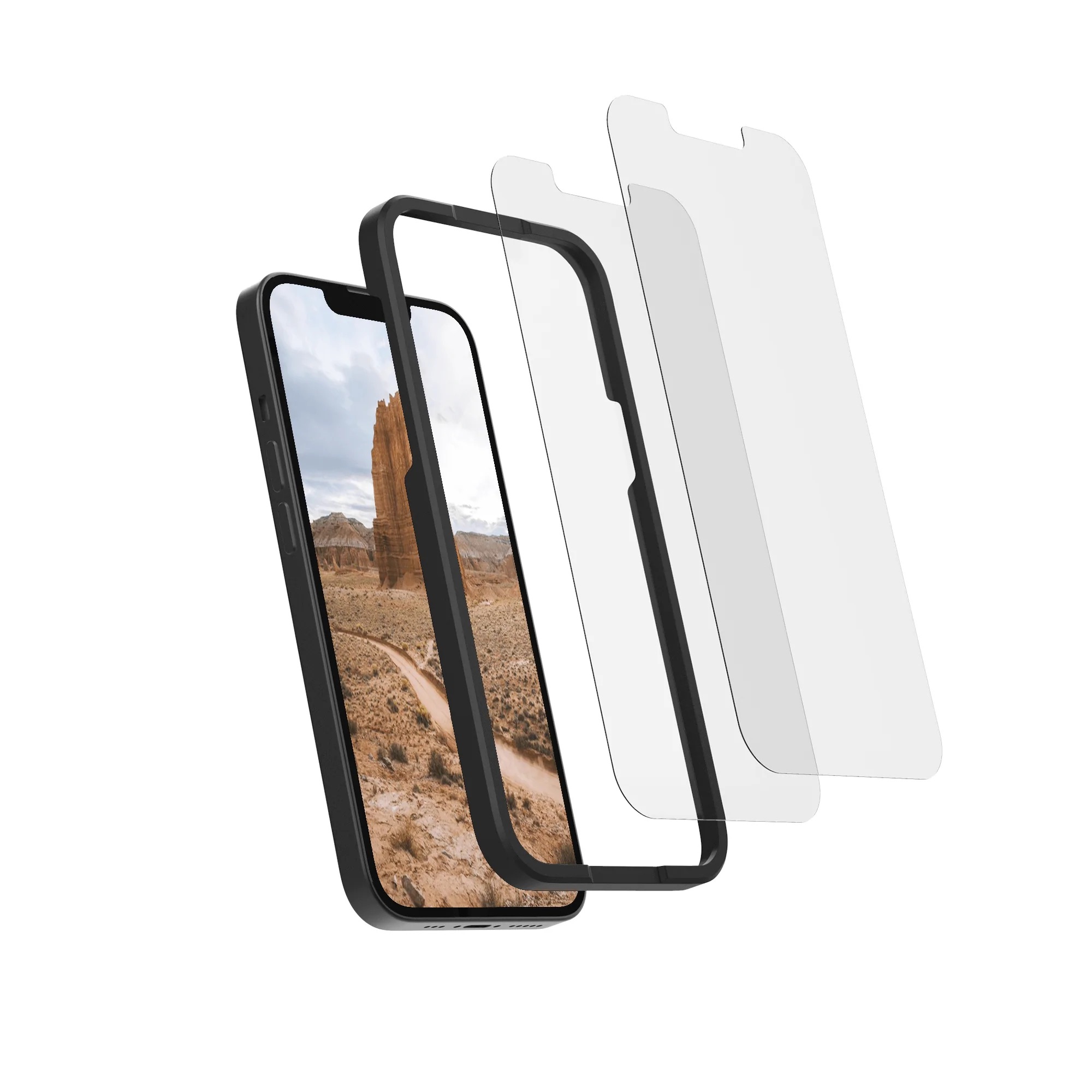 Rokform Tempered Glass Screen Protector (2 Pack) iPhone 13 Mini, made by Rokform - Rokform Tempered Glass Screen Protector (2 Pack) iPhone 13 Mini, made by Rokform -
