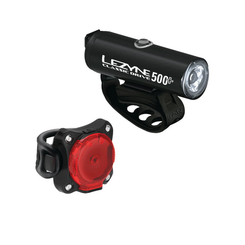 Lezyne Classic Drive 500+ / Zecto Drive 200+ Pair Light Set, made by Lezyne - Lezyne Classic Drive 500+ / Zecto Drive 200+ Pair Light Set, made by Lezyne -