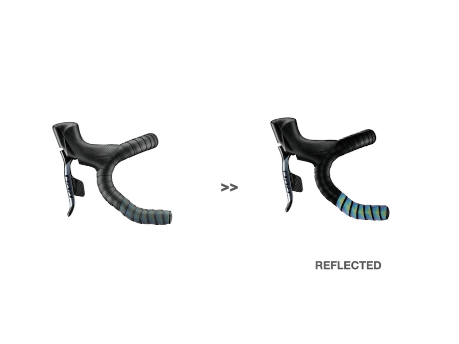 Ciclovation Leather Touch Bar Tape Cyclone Spectrum, made by Ciclovation - Ciclovation Leather Touch Bar Tape Cyclone Spectrum, made by Ciclovation -