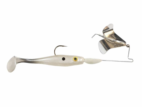 Big Bite 3/8oz Suicide Shad Buzz Slv/prl, made by Big Bite Baits - SSBUZZ38-01 Big Bite 3/8oz Suicide Shad Buzz Slv/prl, made by Big Bite Baits - SSBUZZ38-01