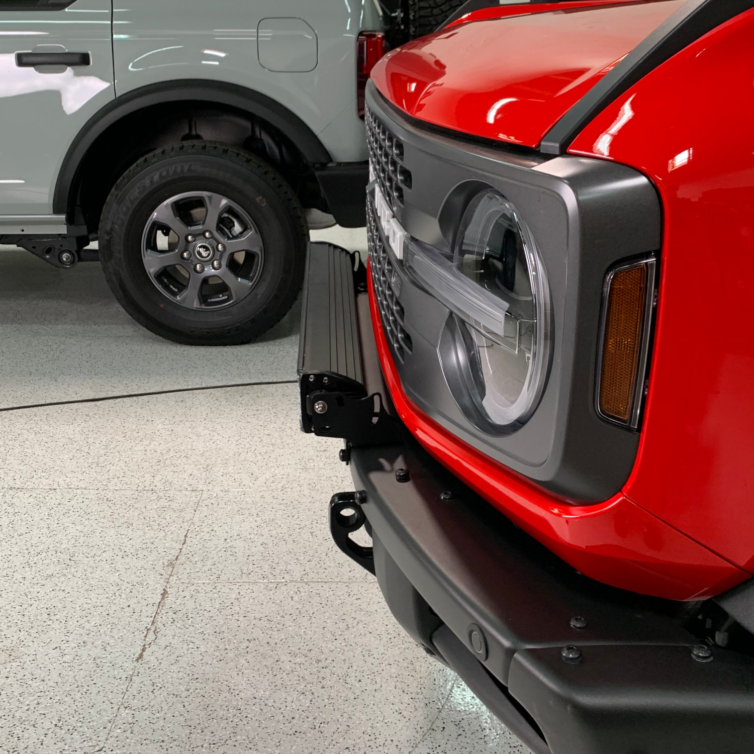 Bronco Steel Front Bumper 30In Center Light Mounting Bracket Kit Grimm Offroad, made by Grimm Offroad - GOR10407 Bronco Steel Front Bumper 30In Center Light Mounting Bracket Kit Grimm Offroad, made by Grimm Offroad - GOR10407