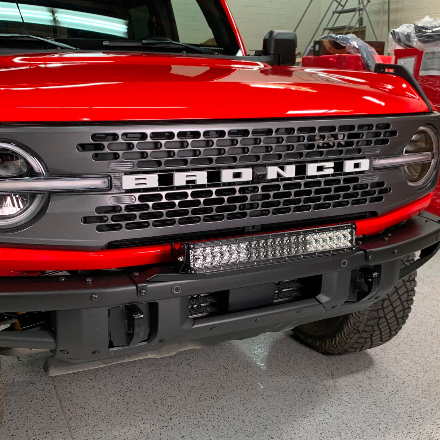 Bronco Steel Front Bumper Light Bridge Grimm Offroad, made by Grimm Offroad - GOR10420 Bronco Steel Front Bumper Light Bridge Grimm Offroad, made by Grimm Offroad - GOR10420