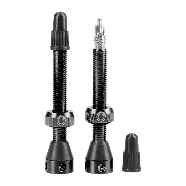 Tubolight Tubeless Valves 50mm Black, made by Tubolight - Tubolight Tubeless Valves 50mm Black, made by Tubolight -