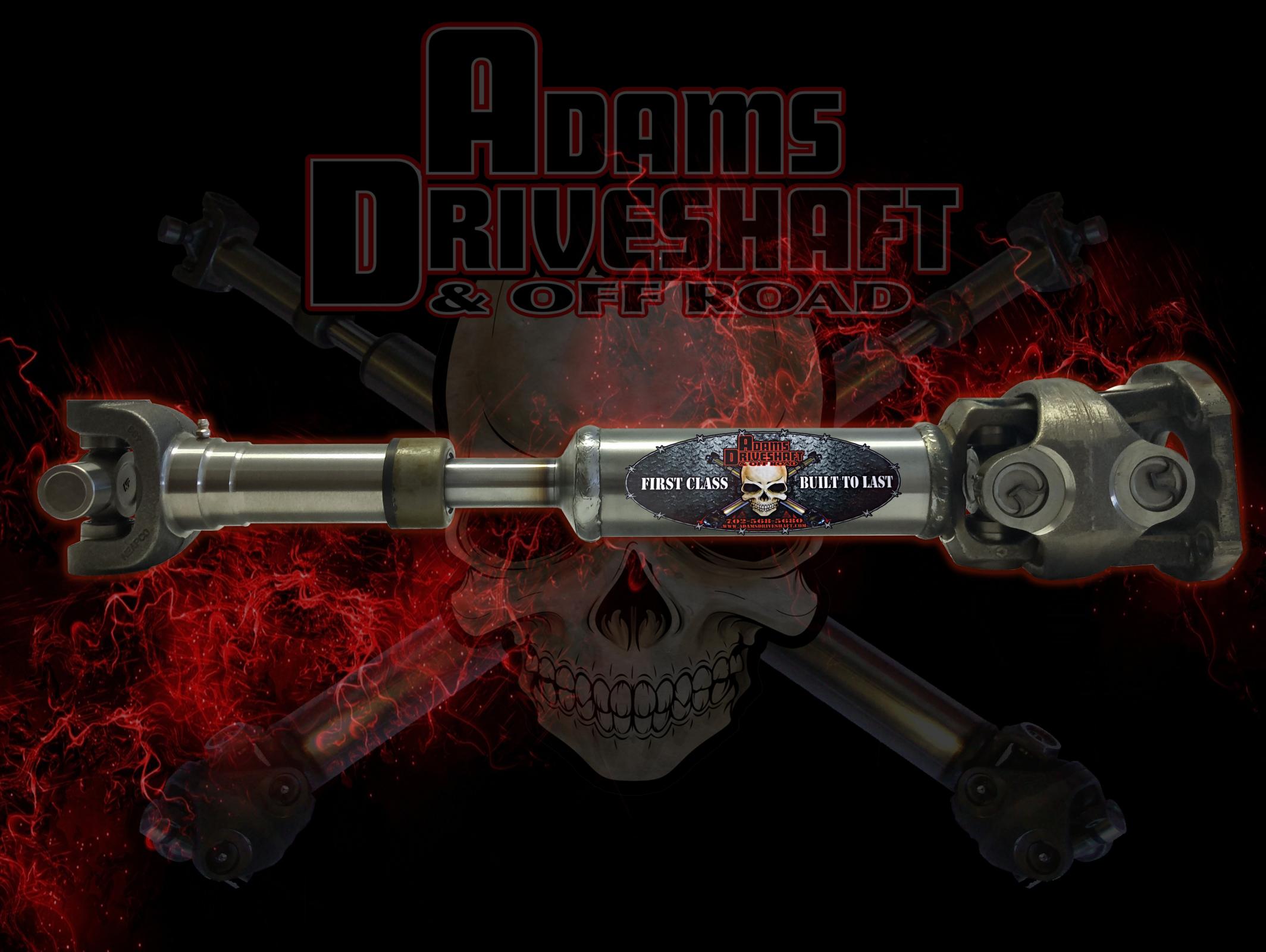 Adams Driveshaft Jeep TJ Rubicon Rear 1350 CV Driveshaft Extreme Duty Series, made by Adams Driveshaft - Adams Driveshaft Jeep TJ Rubicon Rear 1350 CV Driveshaft Extreme Duty Series, made by Adams Driveshaft -