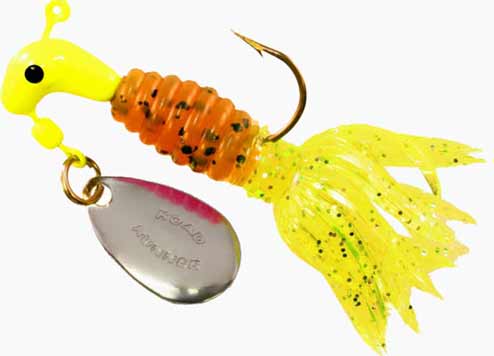 Blakemore Crappie Tamer 1/8oz 2ct Chart/Pumpkin/Chart, made by Blakemore - Blakemore Crappie Tamer 1/8oz 2ct Chart/Pumpkin/Chart, made by Blakemore -