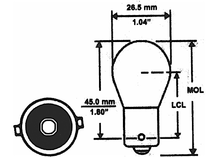 Bulb 1295 Auto Cornering 10/box, made by Camco - 54818 Bulb 1295 Auto Cornering 10/box, made by Camco - 54818