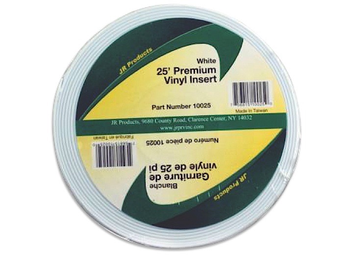 25ft Premium Vinyl Insert White, made by JR PRODUCTS - 10025