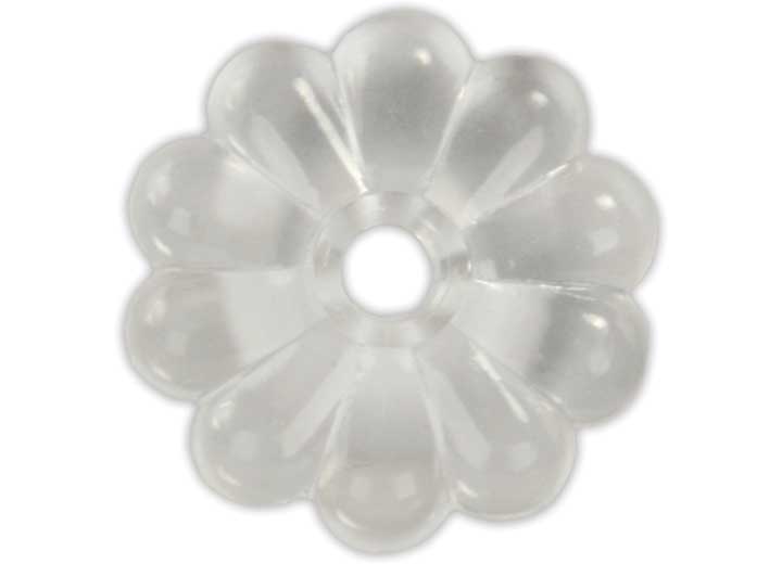 Plastic Rosettes Clear, made by JR PRODUCTS - 20465