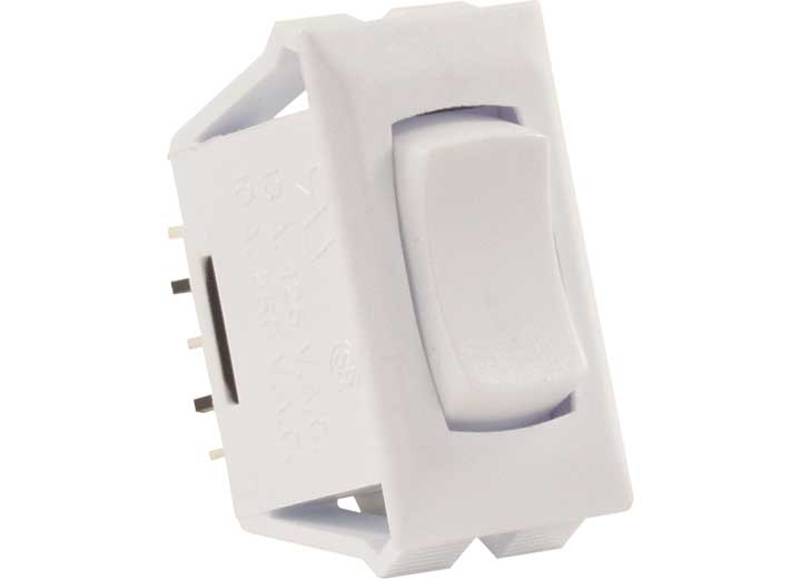 12v Momon/off/momon Switch White, made by JR PRODUCTS - 12695