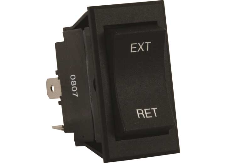 12v 5th Wheel & Tongue Jack Switch Black, made by JR PRODUCTS - 13635