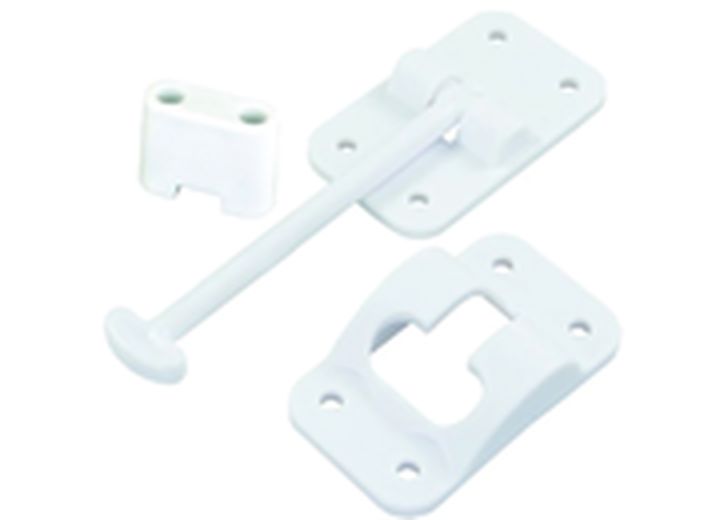 31/2in Tstyle Door Holder W/bumper White, made by JR PRODUCTS - 10414B