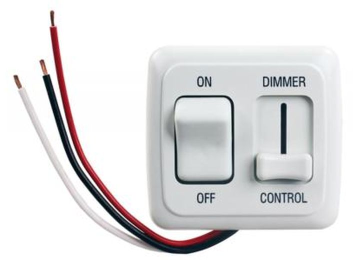 Dimmer On/off Led Approved White, made by JR PRODUCTS - 15205