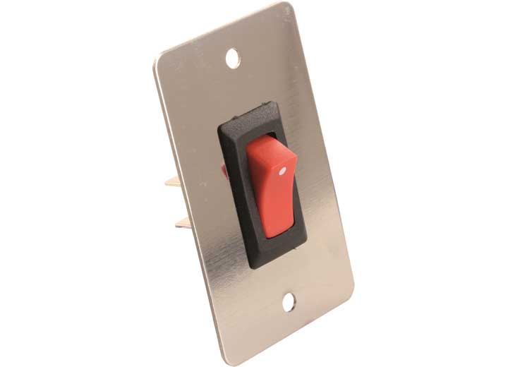 12v On/off Switch Chrome Plate, made by JR PRODUCTS - 13885