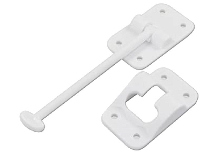 6in Tstyle Door Holder Polar White, made by JR PRODUCTS - 10444