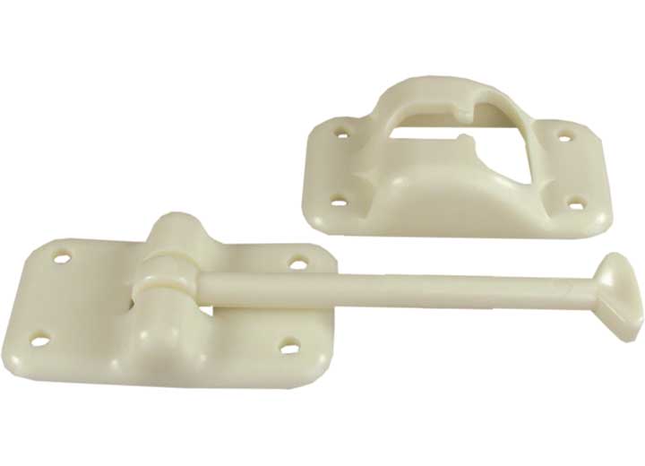 31/2in Tstyle Door Holder Colonial White, made by JR PRODUCTS - 10424