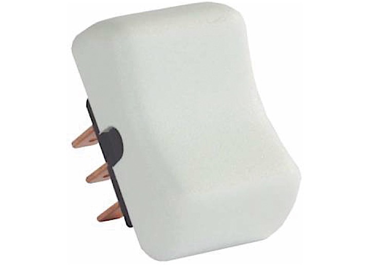 Dpdt On/off/on Momentary Switch White, made by JR PRODUCTS - 13005 Dpdt On/off/on Momentary Switch White, made by JR PRODUCTS - 13005