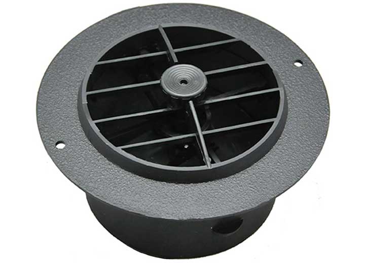 4 Rotaire Register With Damper Black (1/ctn), made by AP PRODUCTS - 013-638